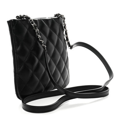 Chanel Lambskin Quilted Crossbody Bag Black 3 of 10