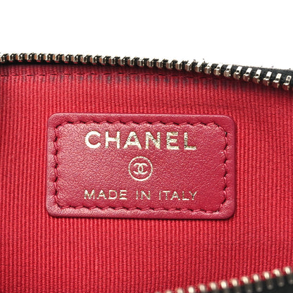 Chanel Lambskin Quilted Chanel 19 Zip Card Holder Wallet Black 6 of 9