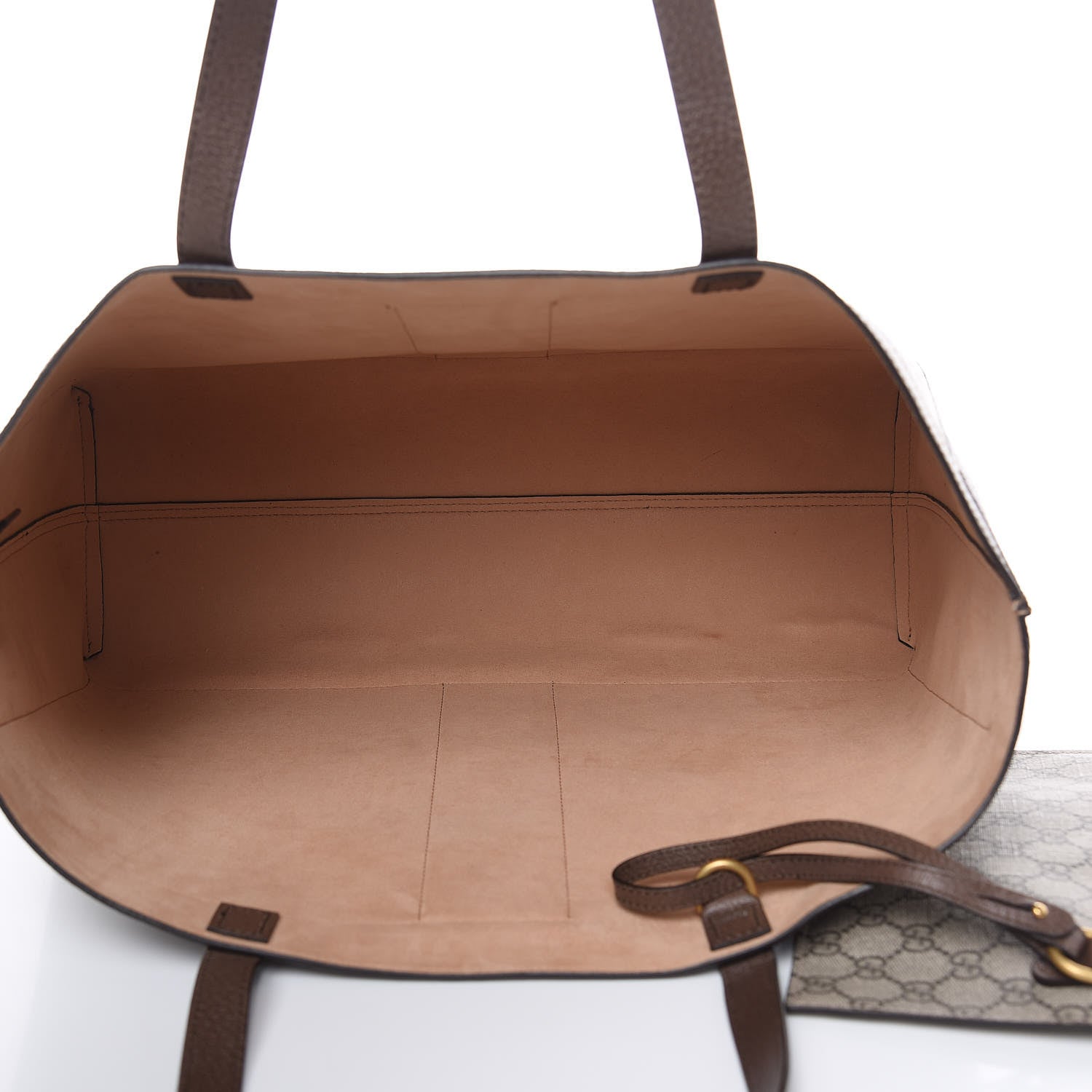 Gucci GG Supreme Monogram Web Ophidia Tote Brown 6 of 12