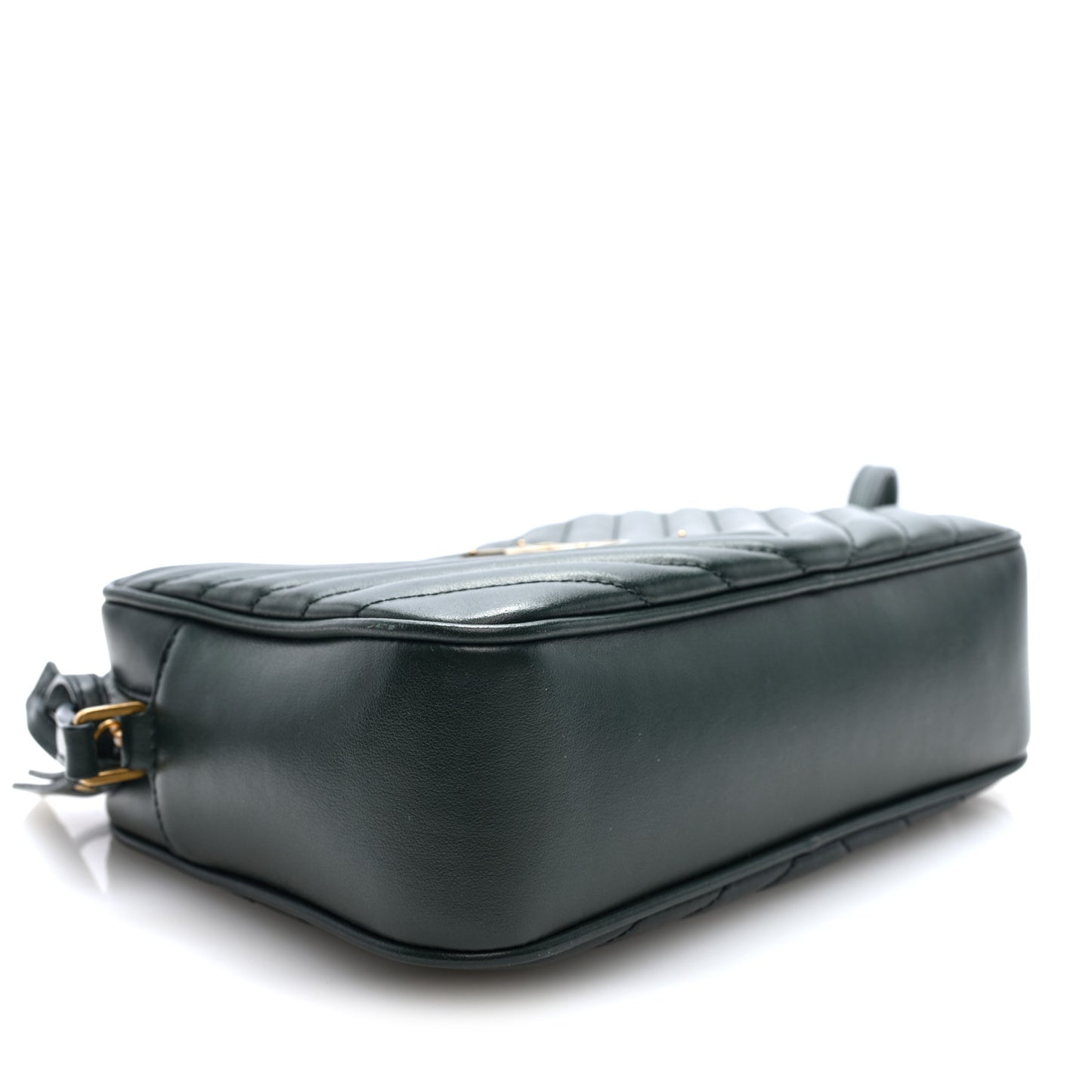 Calfskin Matelasse Monogram Lou Camera Bag Vert Fonce