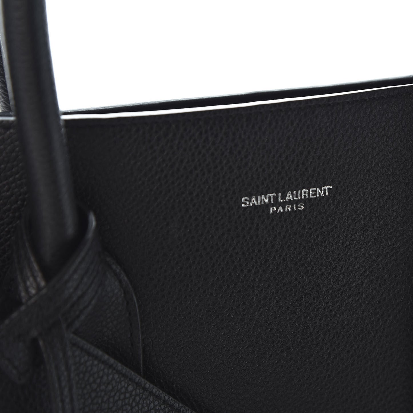 Grained Calfskin Large Sac De Jour Carryall Black