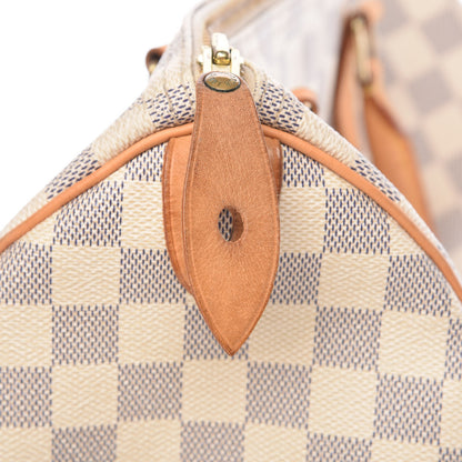 Louis Vuitton Damier Azur Speedy 30 19 of 34