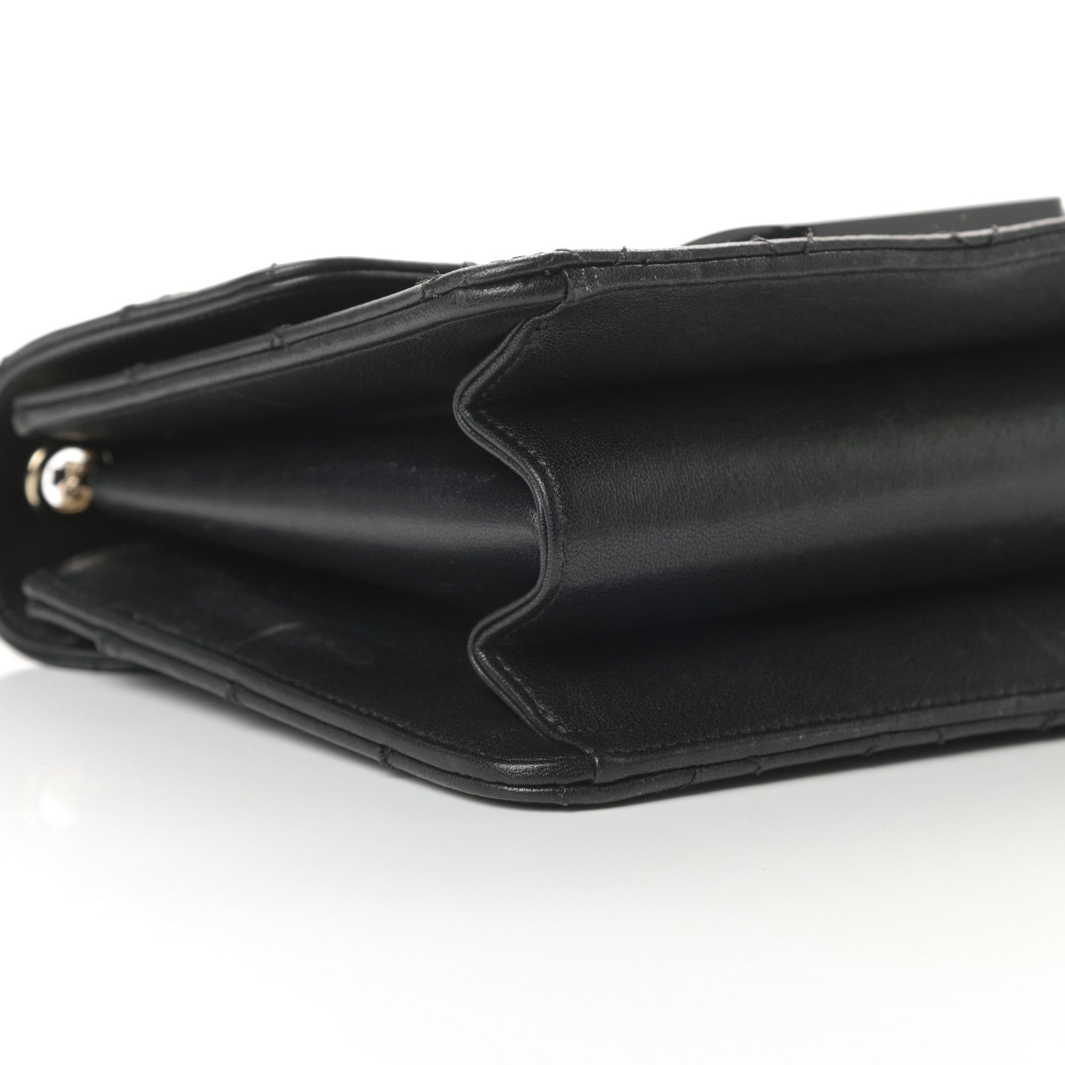 Chanel Sheepskin Quilted Beauty Lock Flap Black 9 of 13