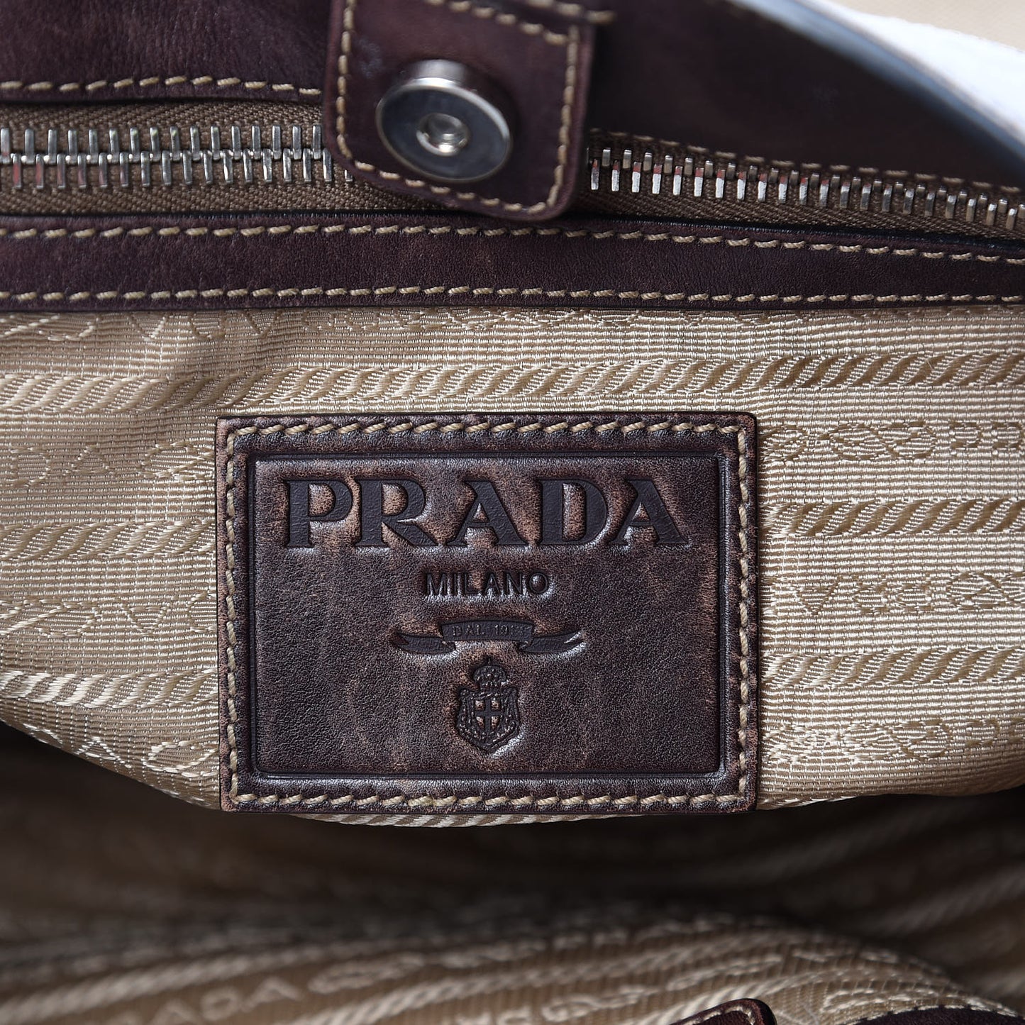 Jacquard Logo Hobo Brown
