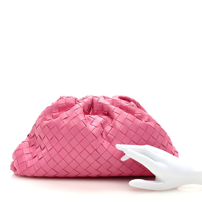 Bottega Veneta Nappa Maxi Intrecciato The Pouch Oversized Clutch Pink 2 of 9
