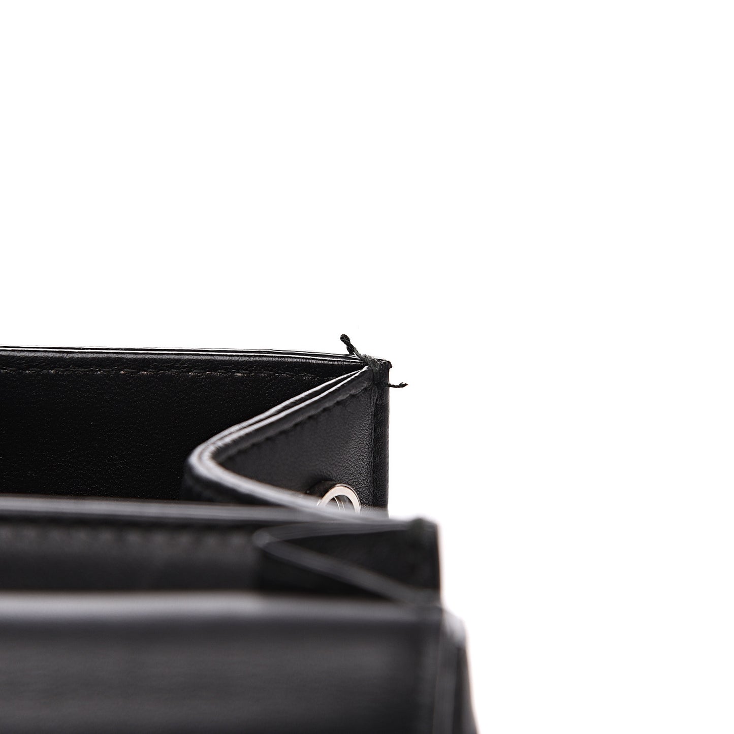 Grained Calfskin Medium Diorever Flap Black