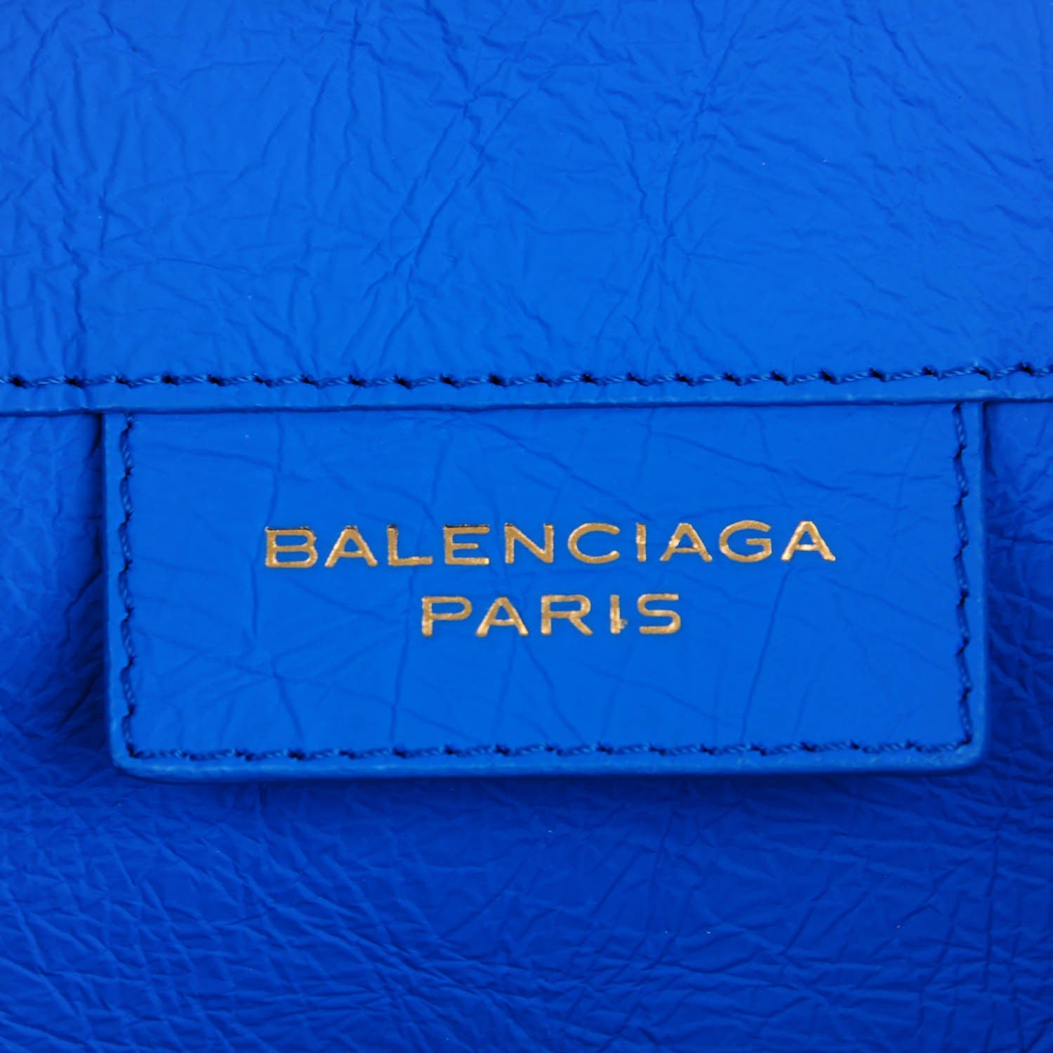 Balenciaga Veau Papier Basket Tote Bleu 8 of 17