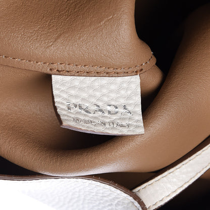 Prada Calfskin Large Concept Shopper Tote Off White 7 of 14