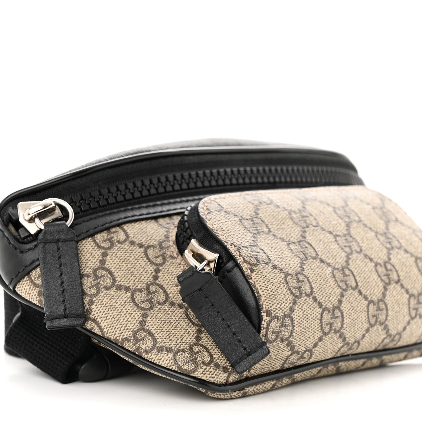 GG Supreme Monogram Belt Bag Black