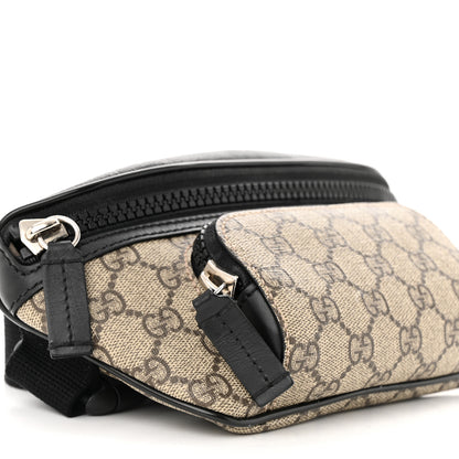 Gucci GG Supreme Monogram Belt Bag Black 9 of 11