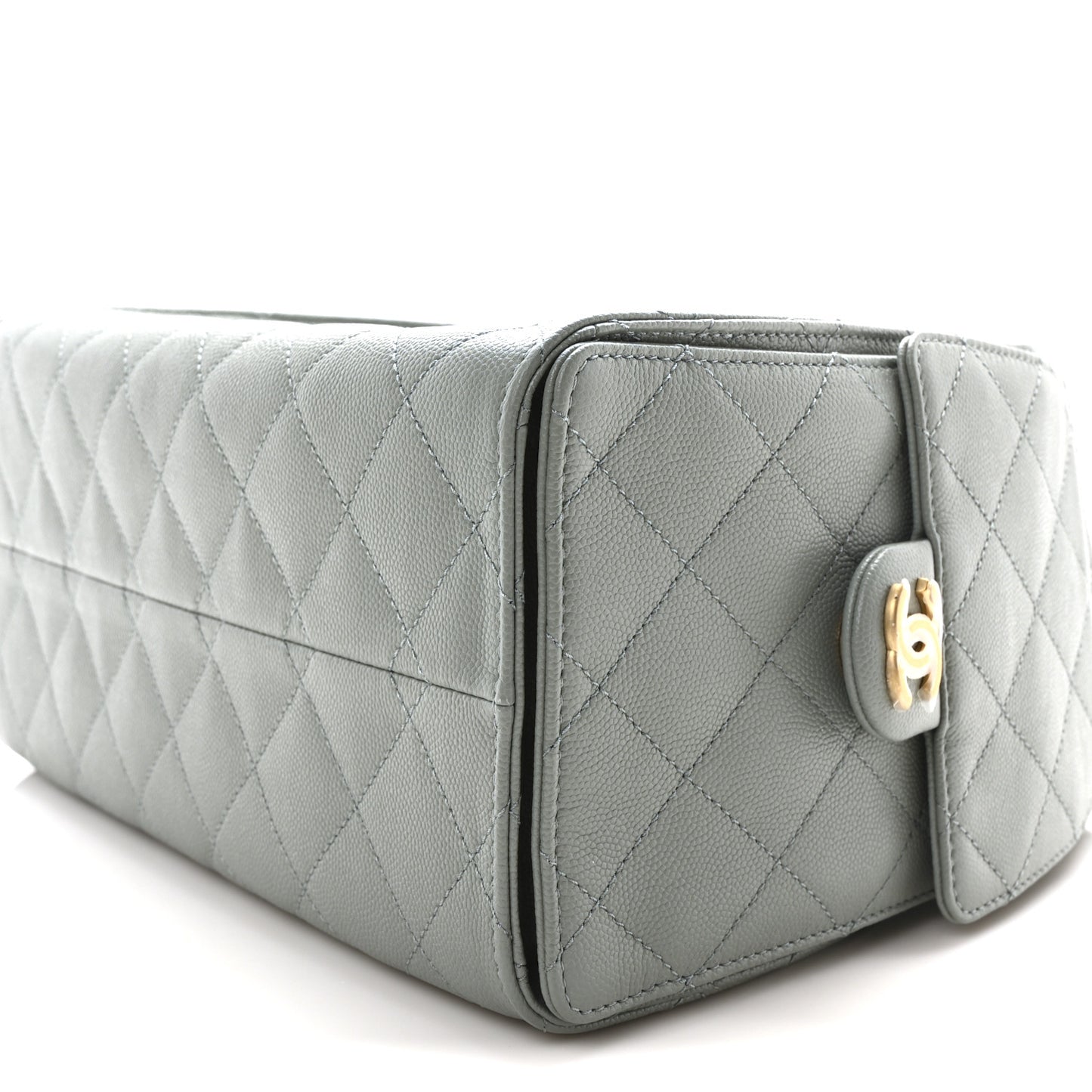 Caviar Quilted Small Chanel 25 Handbag Light Green