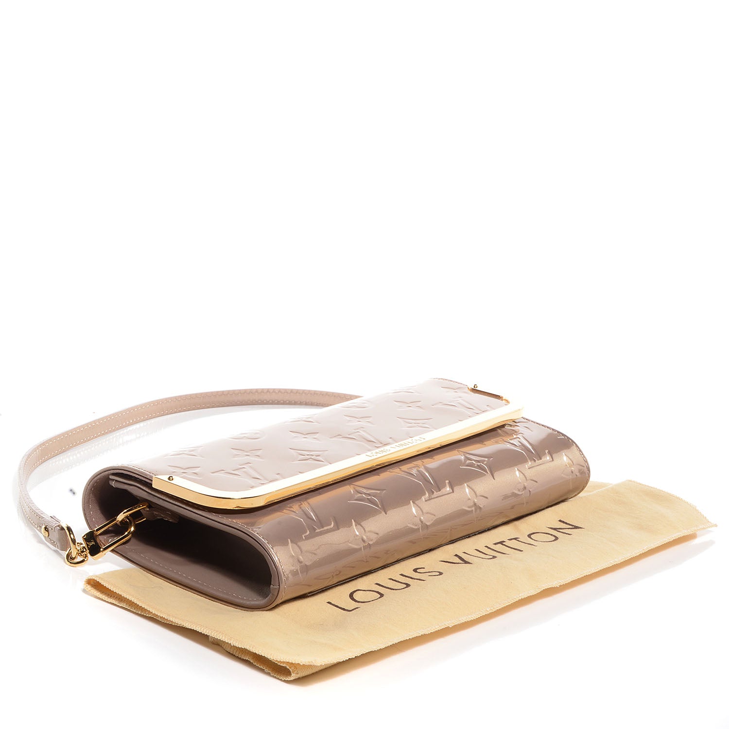 Louis Vuitton Vernis Rossmore MM Beige Poudre 4 of 7