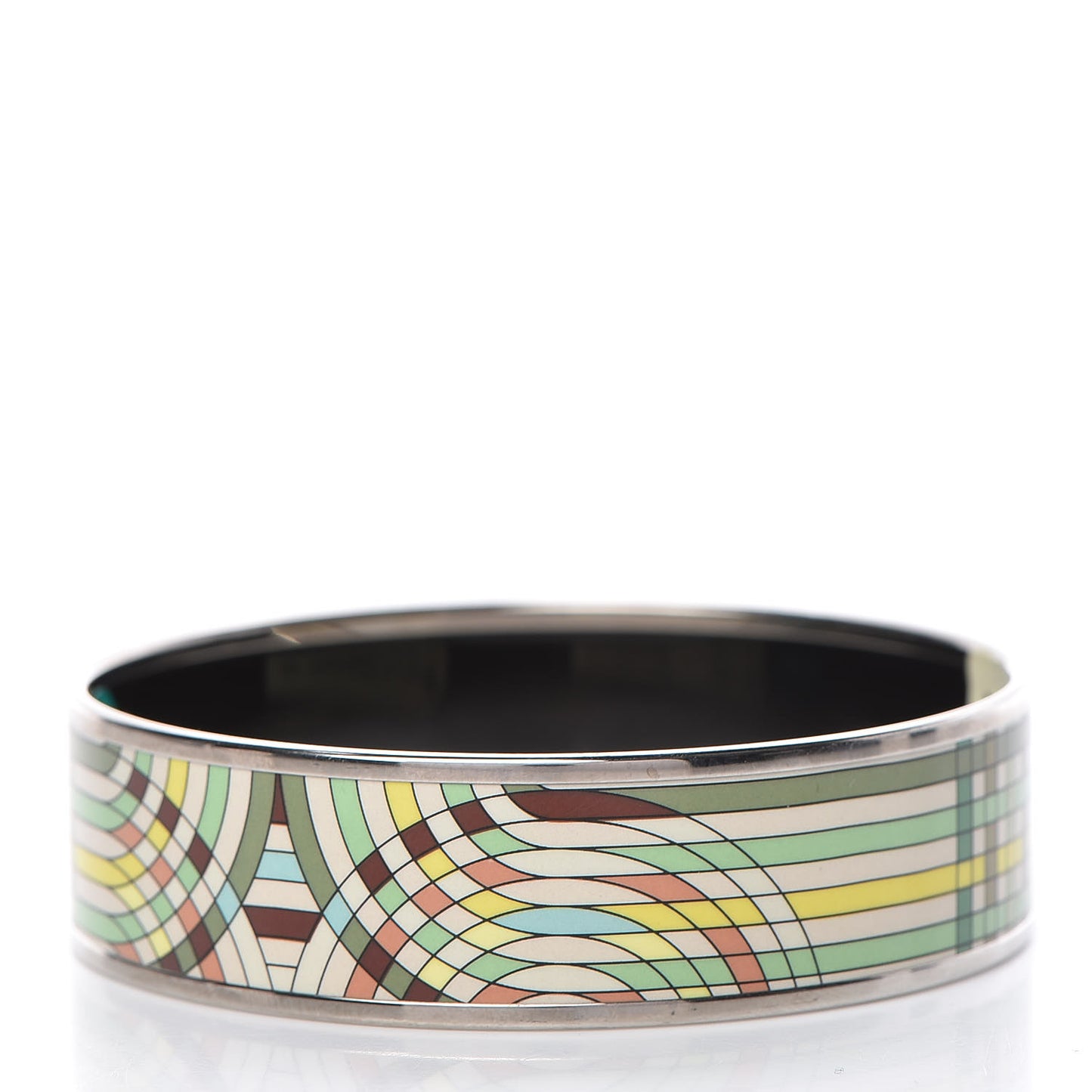 Enamel Printed Wide Spirographie Bracelet 70 Histoires Naturelle