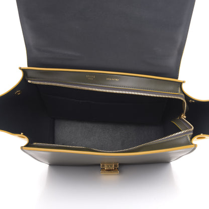 Celine Calfskin Small Bi-Color Trapeze Yellow 5 of 13