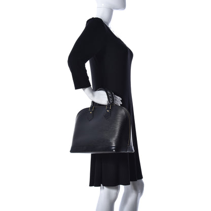 Louis Vuitton Epi Alma PM Black 2 of 28