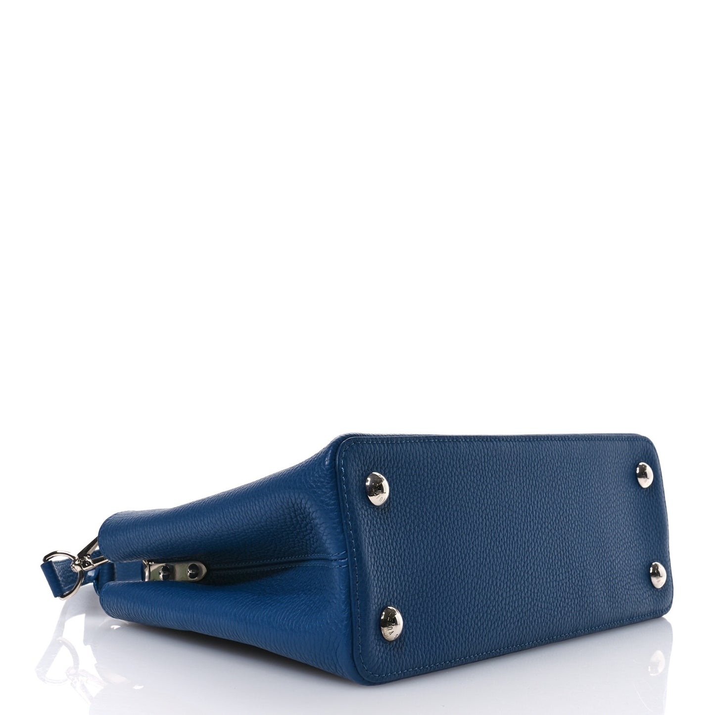 Taurillon Capucines PM Petrole Blue
