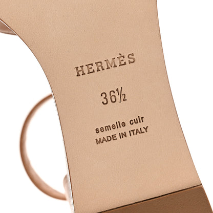Hermes Calfskin Illusion 35 Sandals 36.5 Naturel 8 of 12