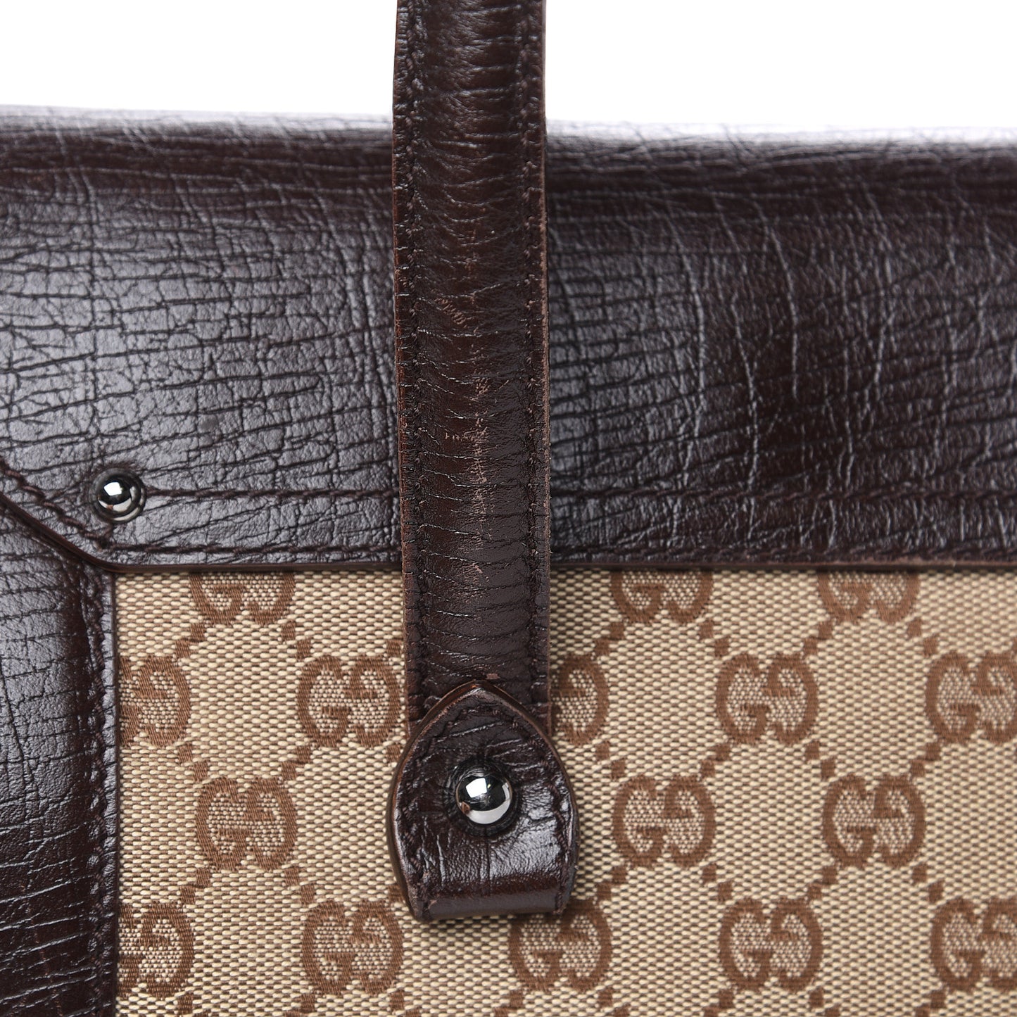 Monogram Bamboo Bullet Bag Dark Brown