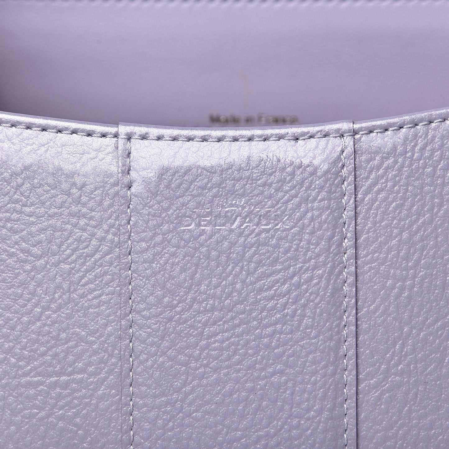 Patent Grained Calfskin Mini Brillant Satchel Light Purple