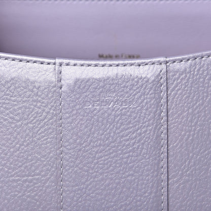 Delvaux Patent Grained Calfskin Mini Brillant Satchel Light Purple 6 of 11