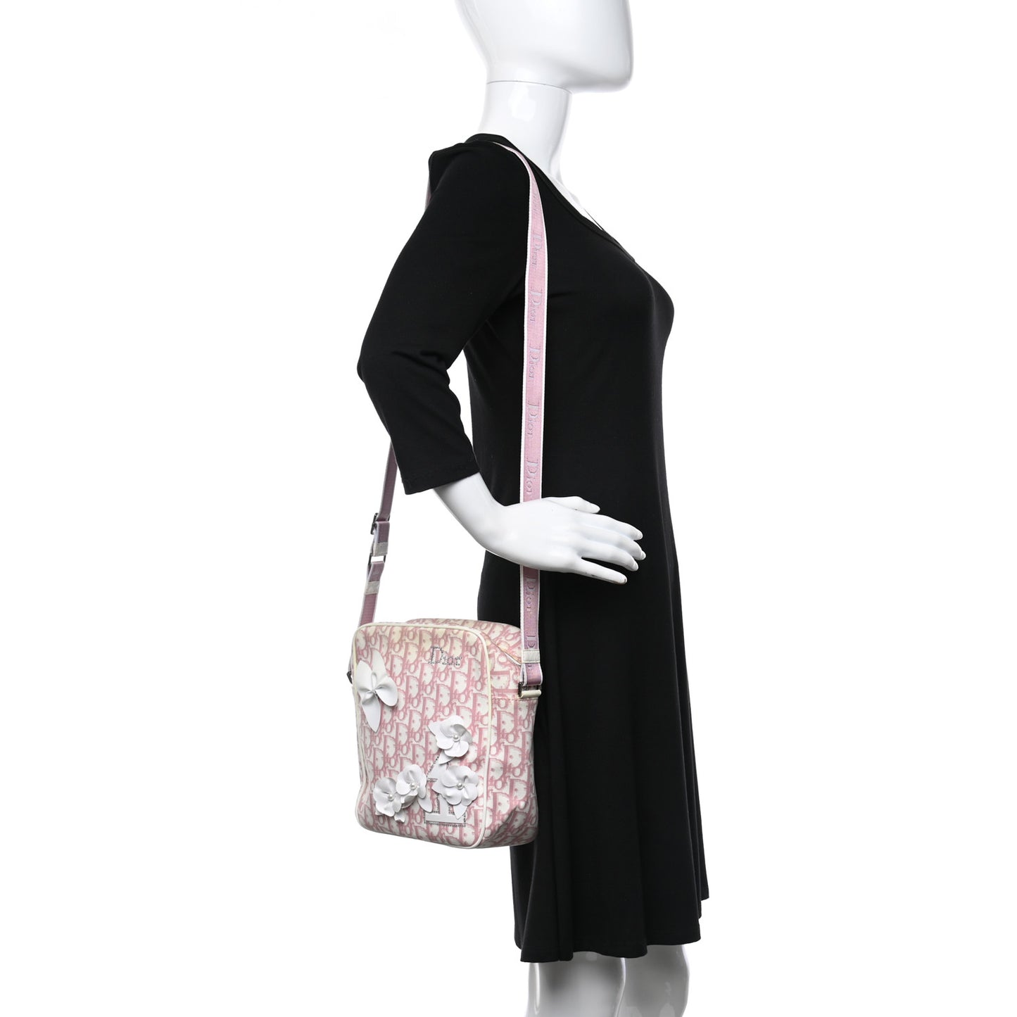 Monogram Girly Messenger Bag Pink
