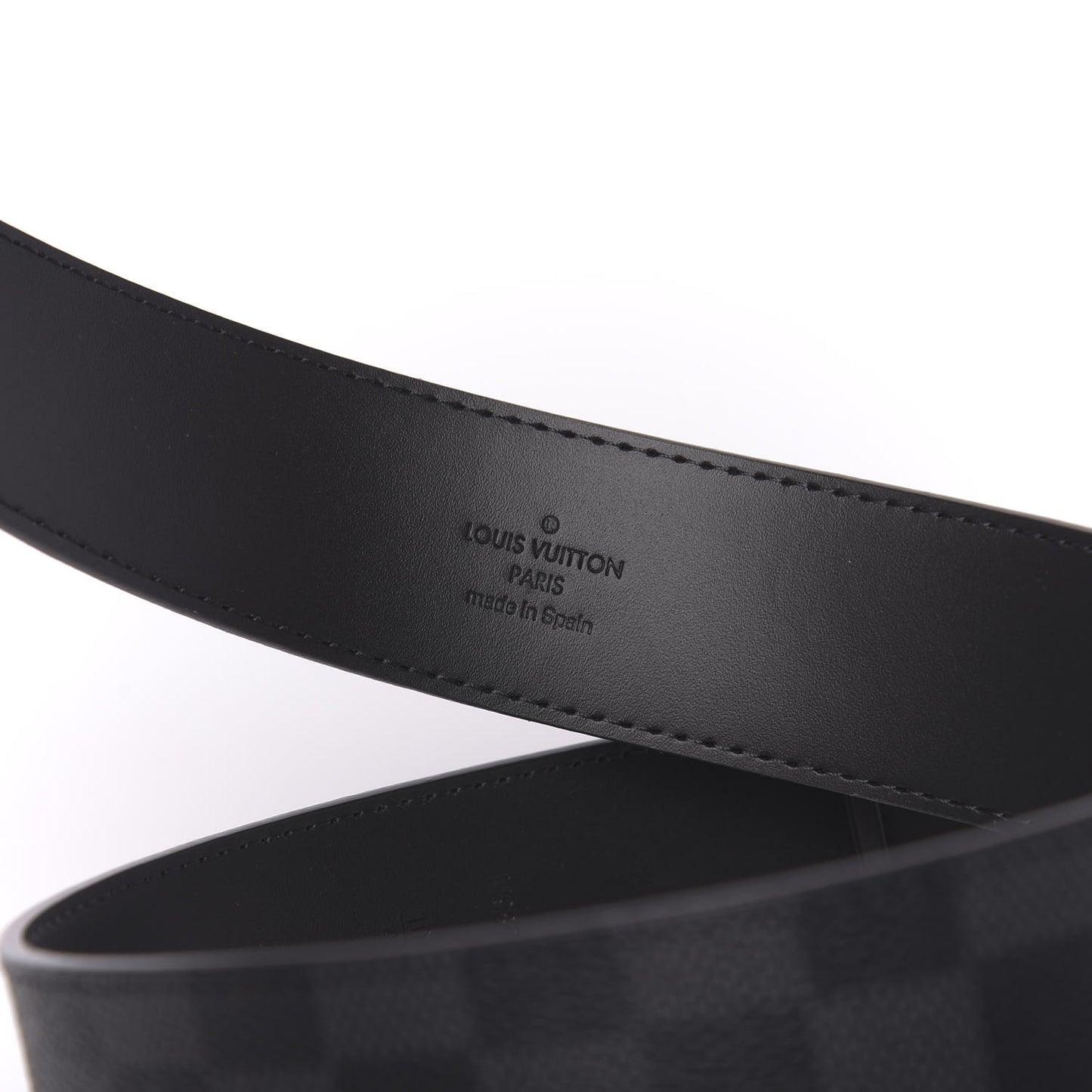 Damier Graphite 40mm LV Initiales Belt 105 42