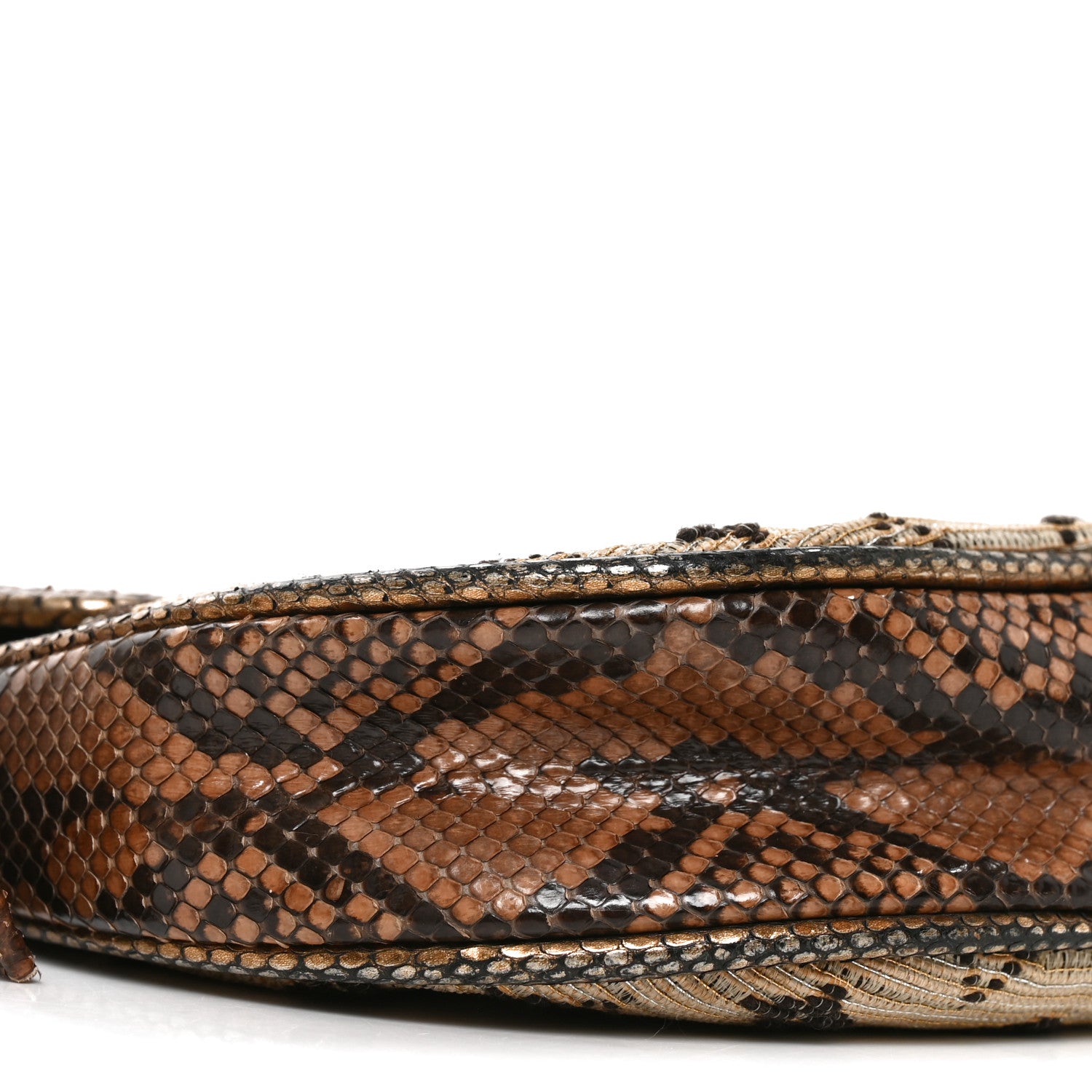 Louis Vuitton Snakeskin Suede Monogram Empire Ponant Marron 8 of 10