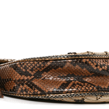 Louis Vuitton Snakeskin Suede Monogram Empire Ponant Marron 8 of 10