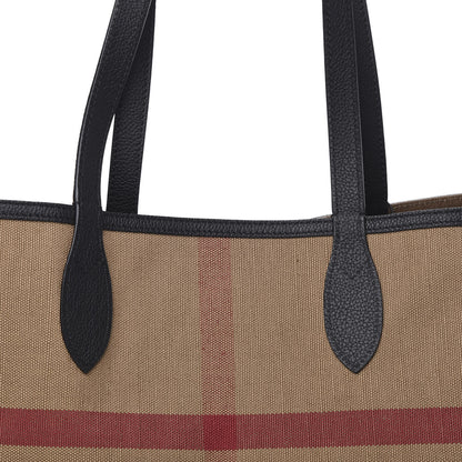 Burberry Coated Canvas Mega Check Medium Doodle Tote Black 13 of 13