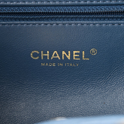 Chanel Caviar Quilted Business Affinity Backpack Blue 5 of 9
