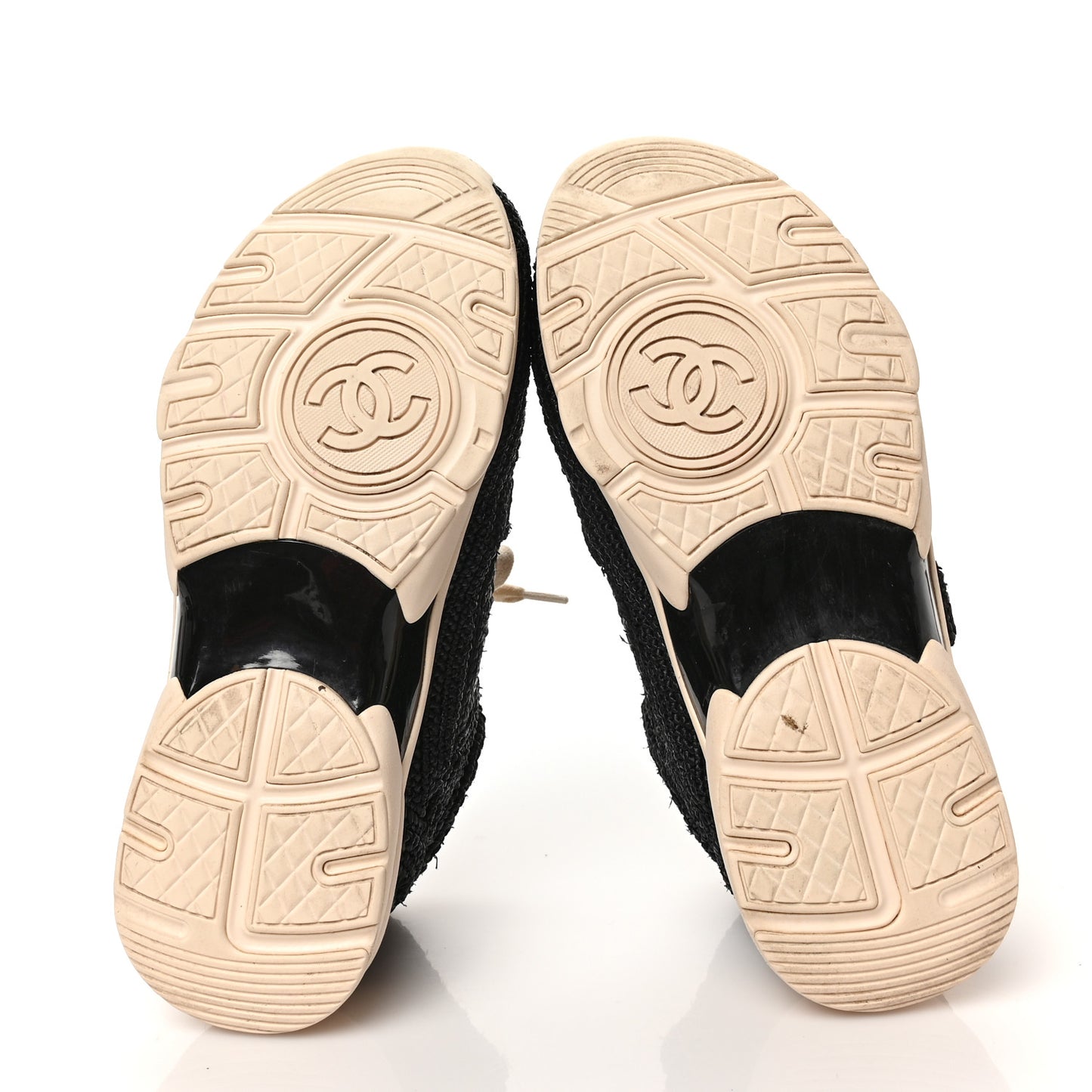 Braided Raffia Womens CC Sneakers 38 Black