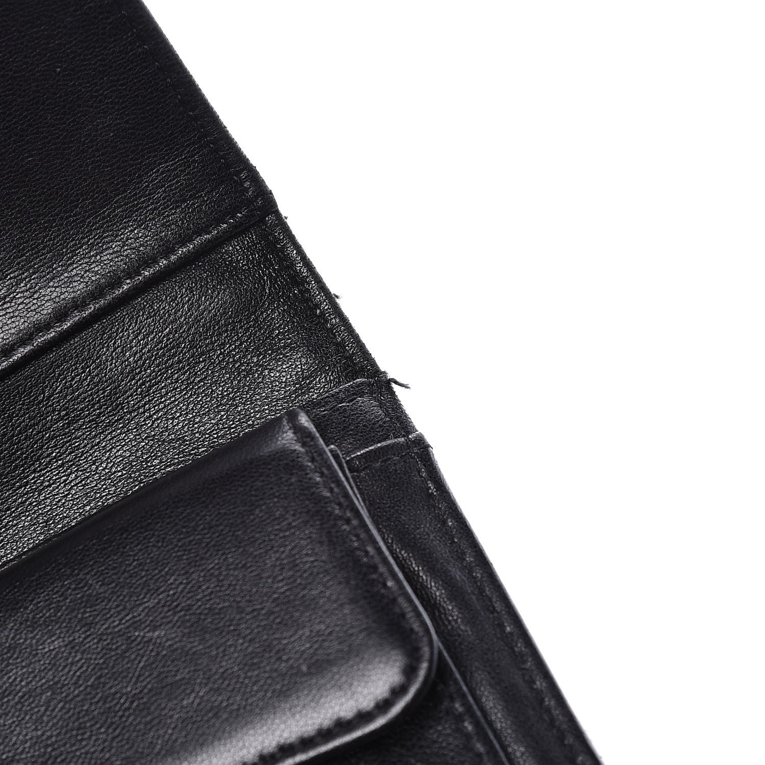 Chanel Lambskin Quilted Large Flap Wallet Black 11 of 20