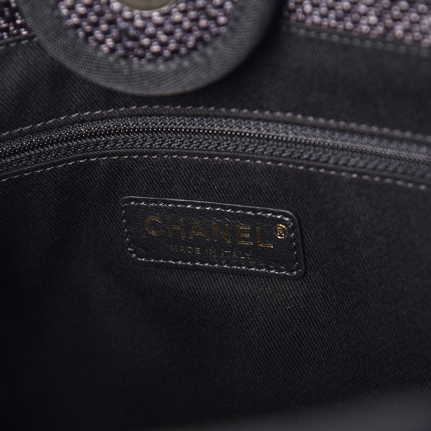 Woven Straw Raffia Mini Deauville Tote Black
