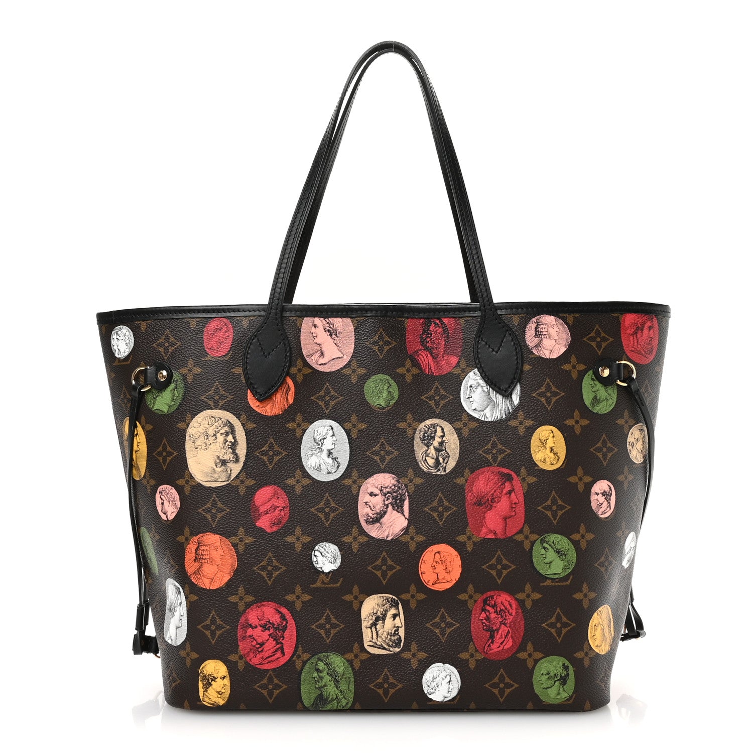 Louis Vuitton X Fornasetti Monogram Cameo Neverfull MM 1 of 10
