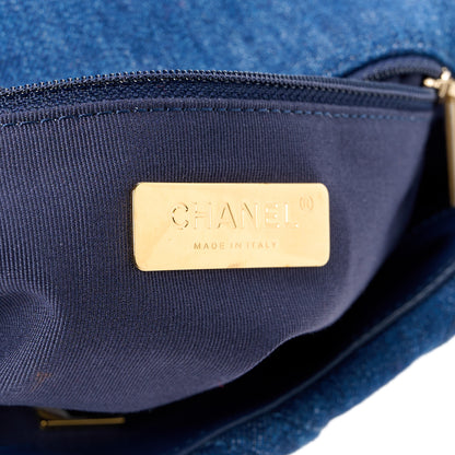 Chanel Denim Quilted Medium Chanel 19 Flap Blue 7 of 11