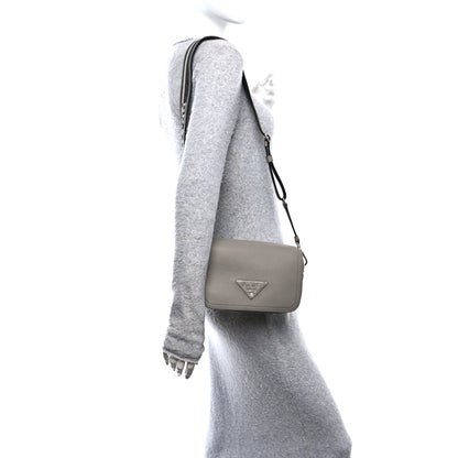Prada Vitello Phenix Crossbody Bag Clay 2 of 9