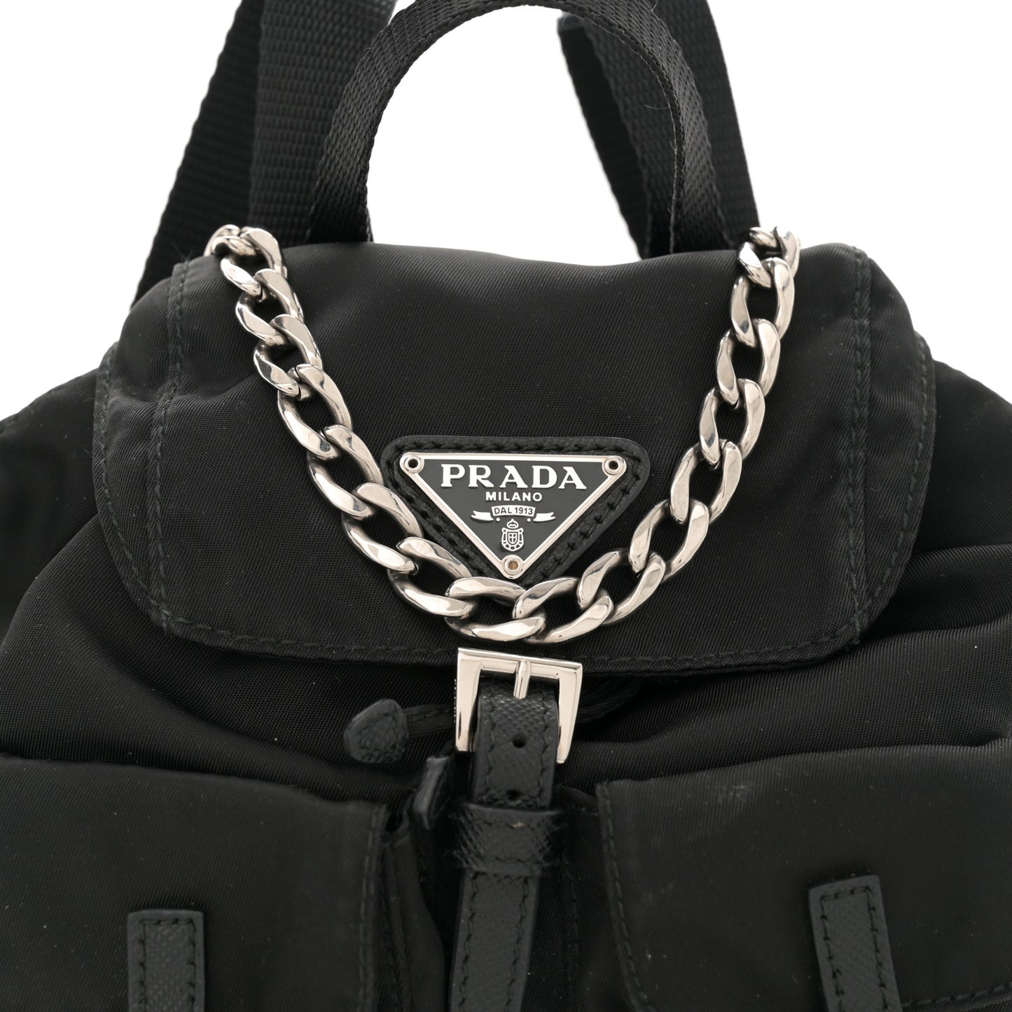 Nylon Vela Mini Crossbody Backpack Black