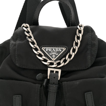 Prada Nylon Vela Mini Crossbody Backpack Black 8 of 11