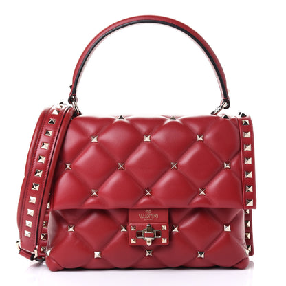 Valentino Garavani Nappa Medium Candystud Top Handle Bag Rosso Valentino 1 of 4