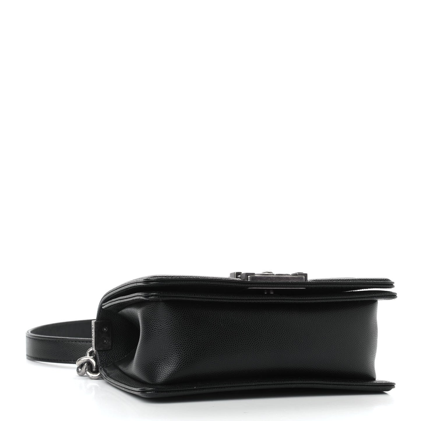 Caviar Quilted Small Boy Flap Black