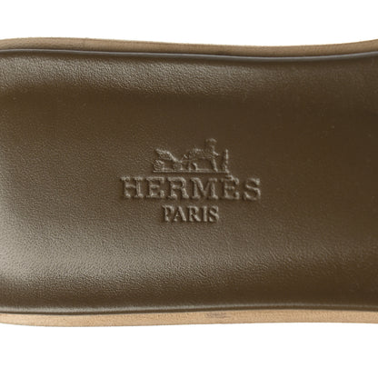 Hermes Epsom Oran Sandals 37 Etoupe 7 of 9