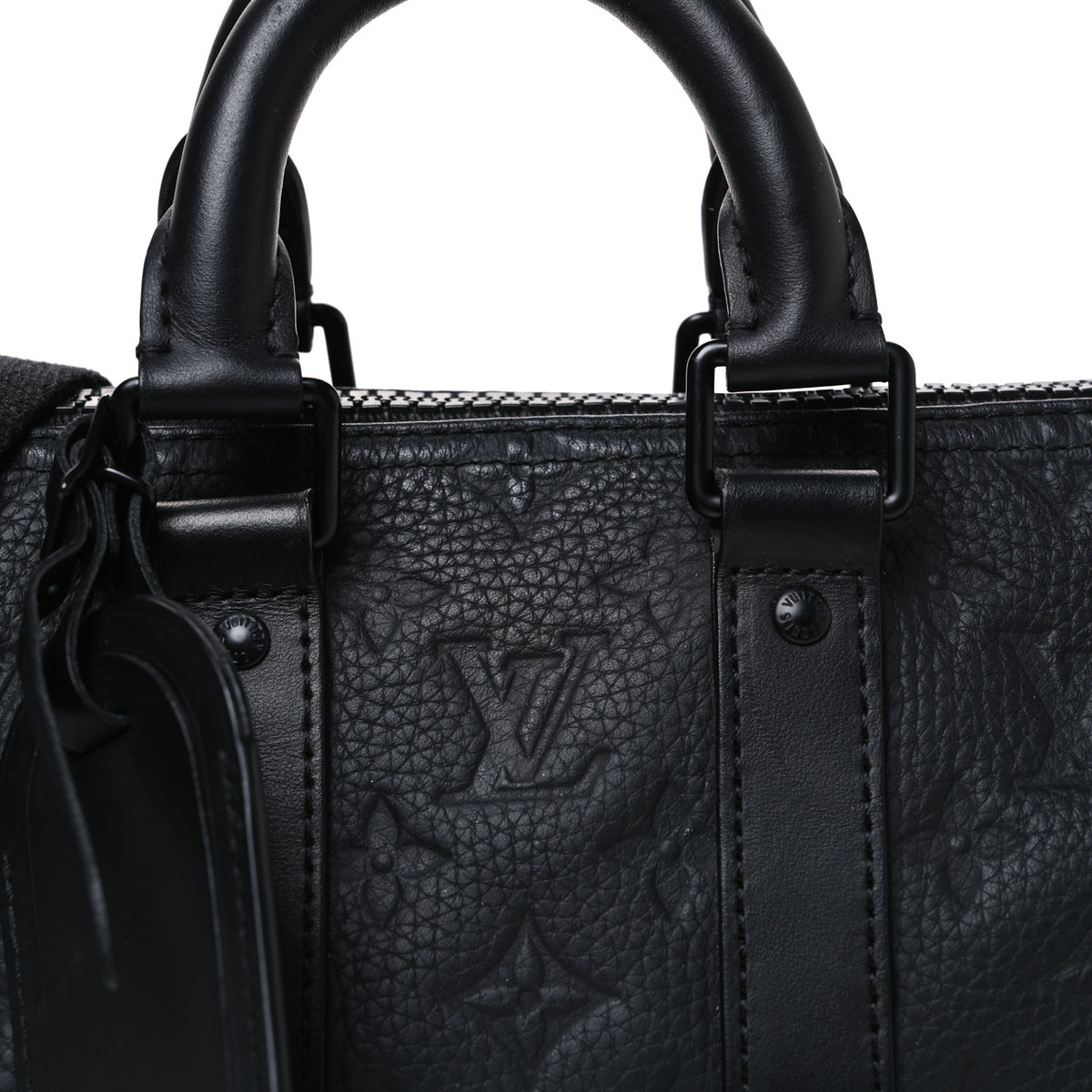Monogram Taurillon Keepall Bandouliere 25 Black