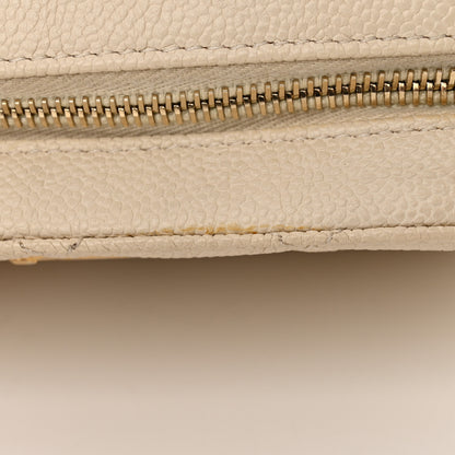 Chanel Caviar Quilted Flap Waist Bag White 14 of 15