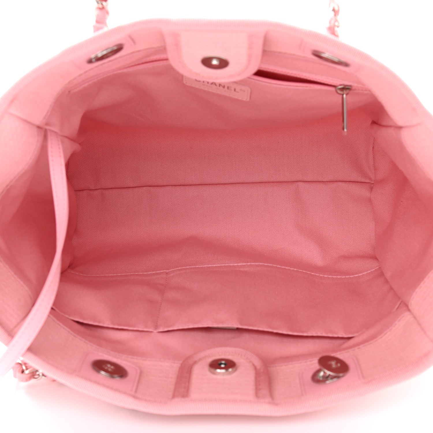 Chanel Mixed Fibers Small Deauville Tote Pink 5 of 9