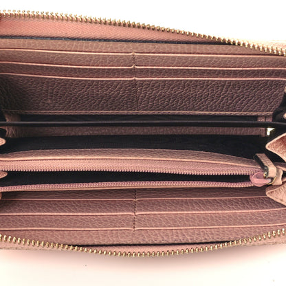 Gucci Dollar Calfskin GG Marmont Zip Around Wallet Perfect Pink 10 of 20