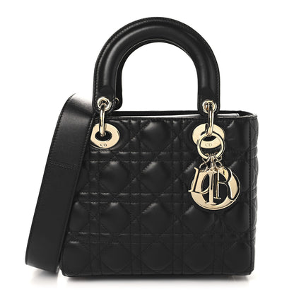 Christian Dior Lambskin Cannage Small My ABCDior Lady Dior Black 1 of 10