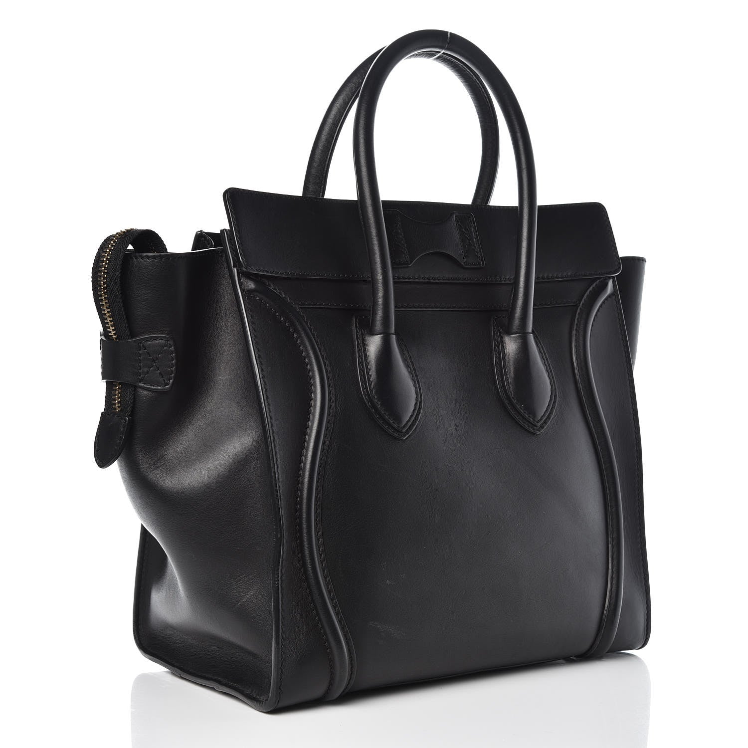 Celine Smooth Calfskin Mini Luggage Black 3 of 11