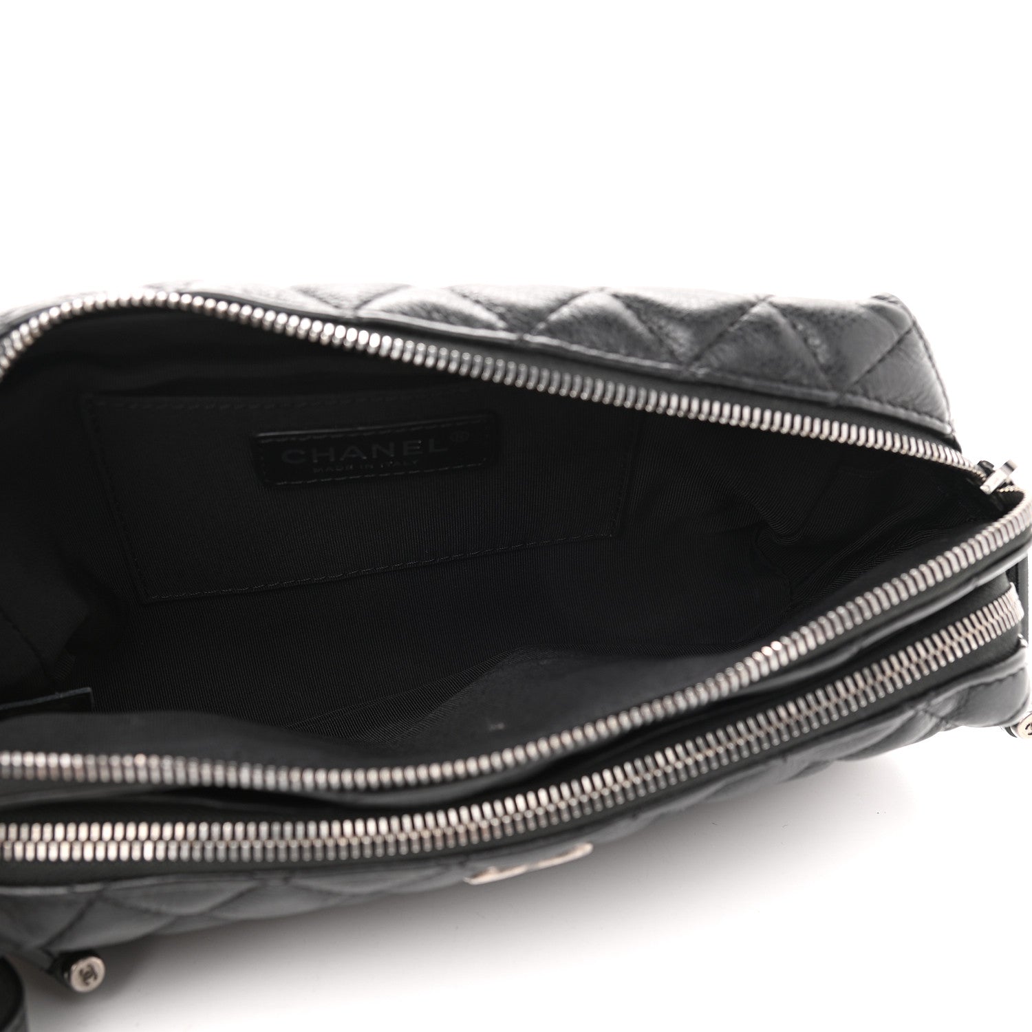 Chanel Calfskin Quilted Waist Bag Black 5 of 10