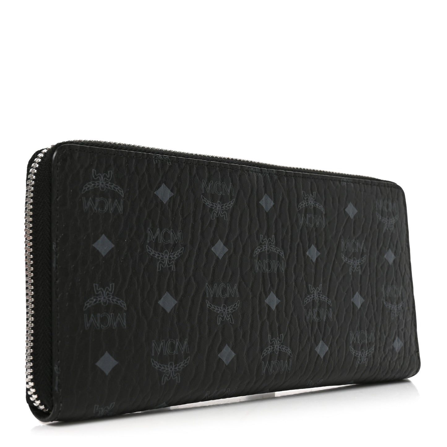 Visetos Large Zip Around Wallet Black