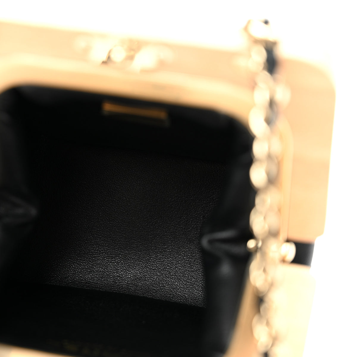 Lambskin Quilted Hollywood Clutch Black
